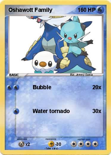 Pokemon Oshawott Family