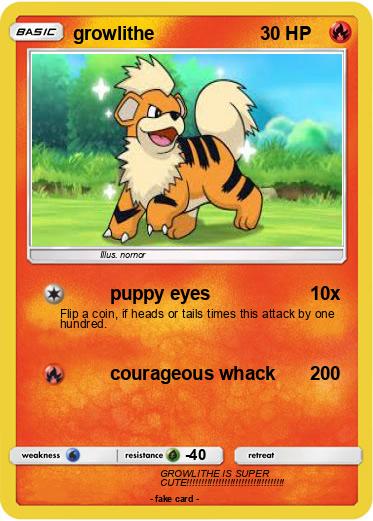Pokemon growlithe