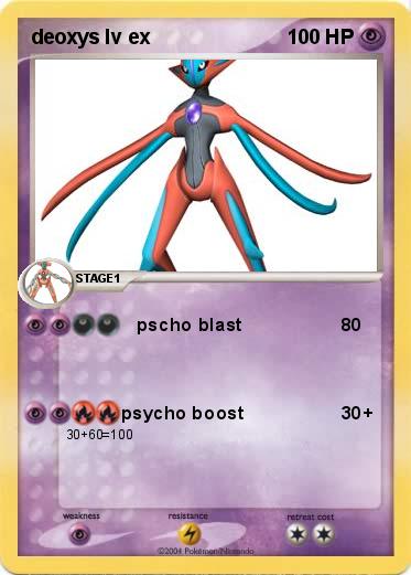 Pokemon deoxys lv ex