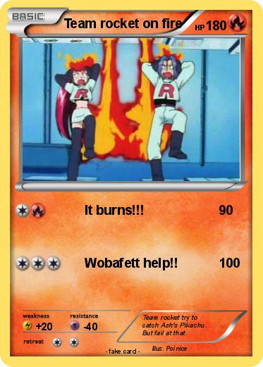 Pokemon Team rocket on fire