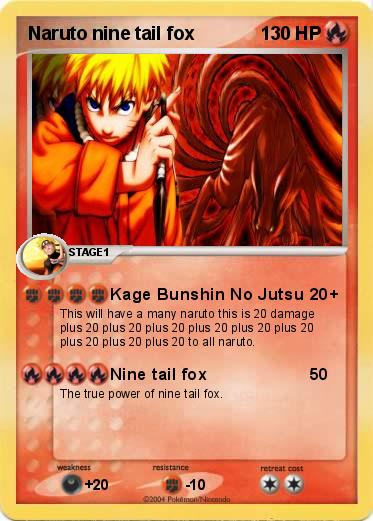 Pokemon Naruto nine tail fox