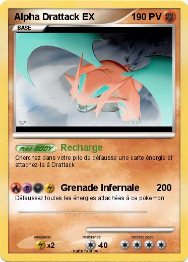 Pokemon Alpha Drattack EX