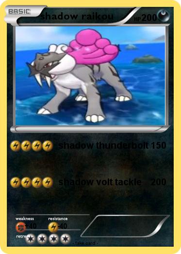 Pokemon shadow raikou