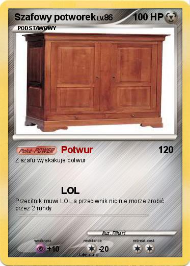 Pokemon Szafowy potworek