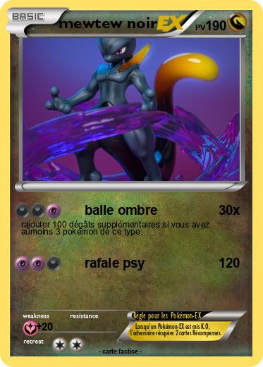 Pokemon mewtew noir