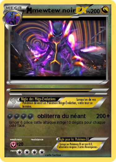 Pokemon mewtew noir