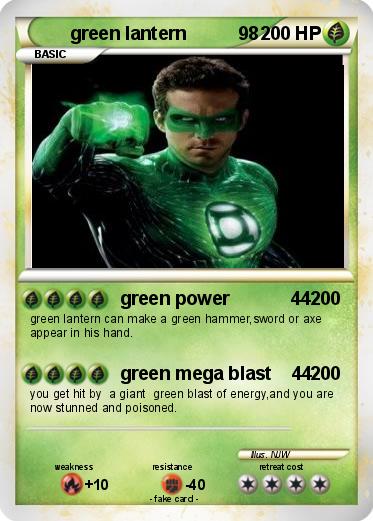 Pokemon green lantern          98