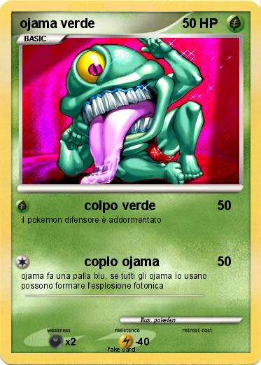 Pokemon ojama verde