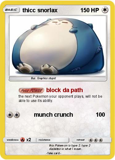 Pokemon thicc snorlax