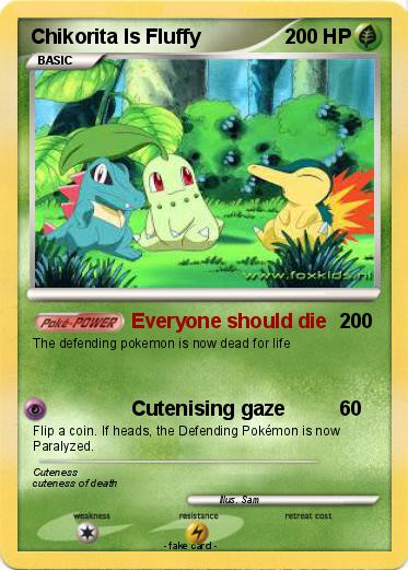 Pokemon Chikorita Is Fluffy