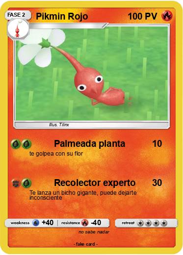 Pokemon Pikmin Rojo