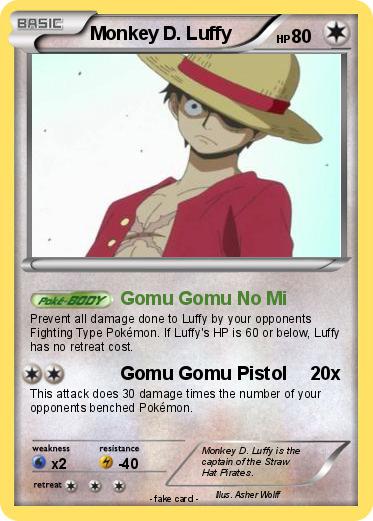 Pokemon Monkey D. Luffy