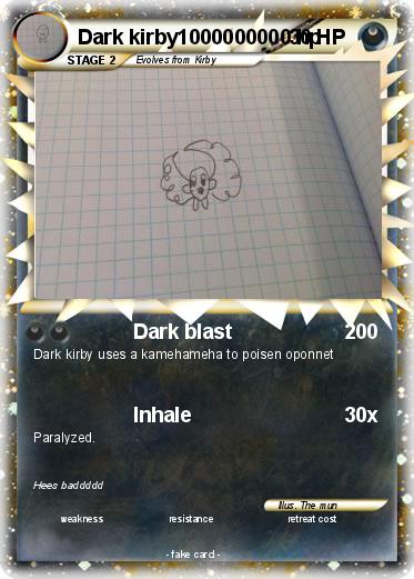 Pokemon Dark kirby1000000000 hp