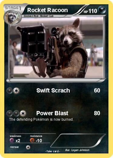 Pokemon Rocket Racoon