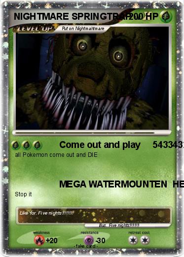 Pokemon NIGHTMARE SPRINGTRAP