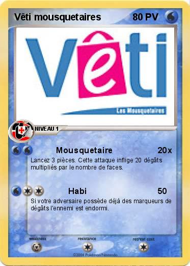 Pokemon Vêti mousquetaires