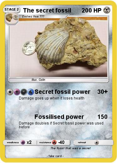 Pokemon The secret fossil