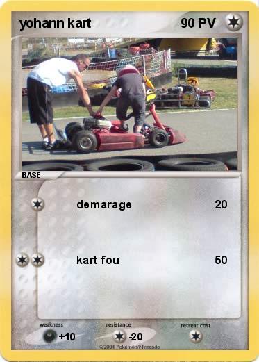 Pokemon yohann kart