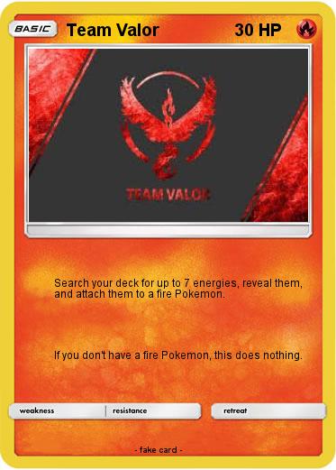 Pokemon Team Valor