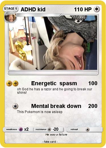 Pokemon ADHD kid