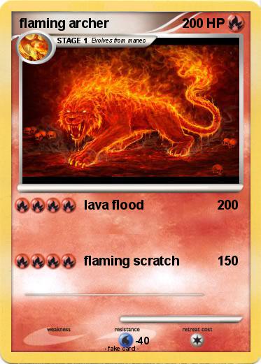 Pokemon flaming archer