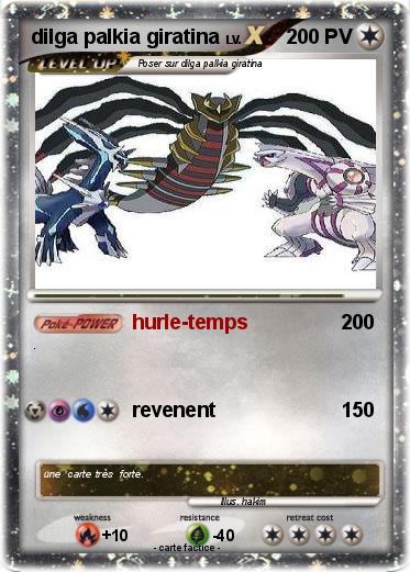 Pokemon dilga palkia giratina