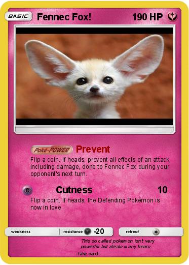 Pokemon Fennec Fox!