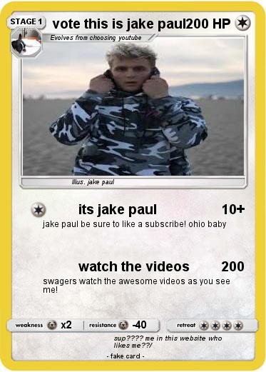 Pokemon vote this is jake paul