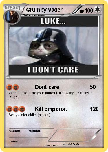 Pokemon Grumpy Vader