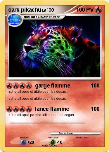 Pokemon dark pikachu