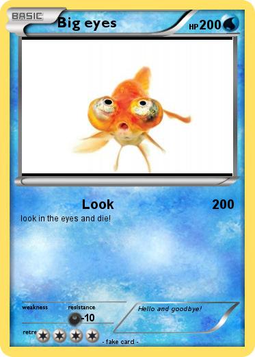 Pokemon Big eyes