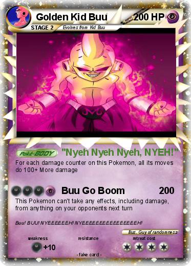 Pokemon Golden Kid Buu
