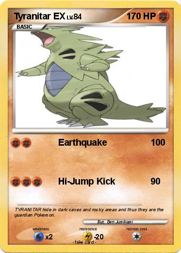 Pokemon Tyranitar EX