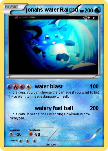 Pokemon jonahs water Raichu