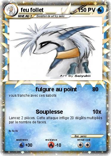 Pokemon feu follet