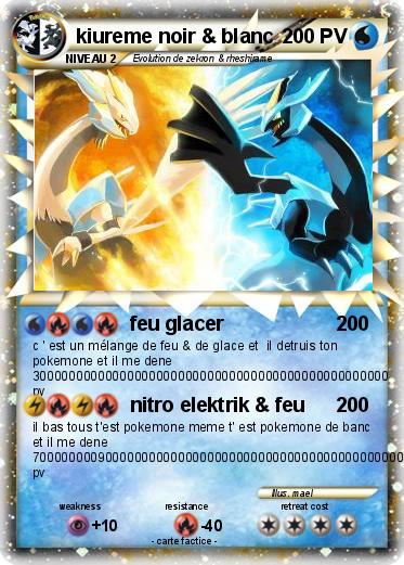 Pokemon kiureme noir & blanc