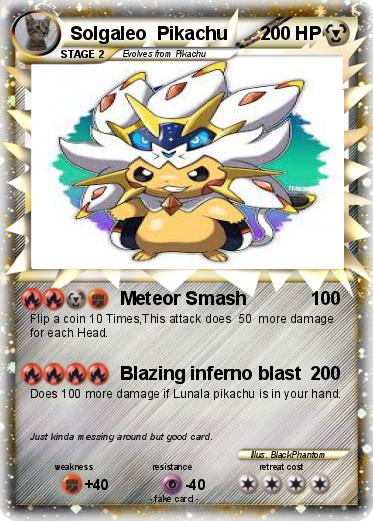 Pokemon Solgaleo  Pikachu