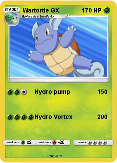 Pokemon Wartortle GX