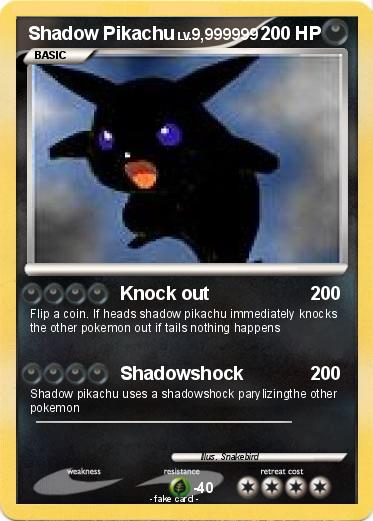 Pokemon Shadow Pikachu