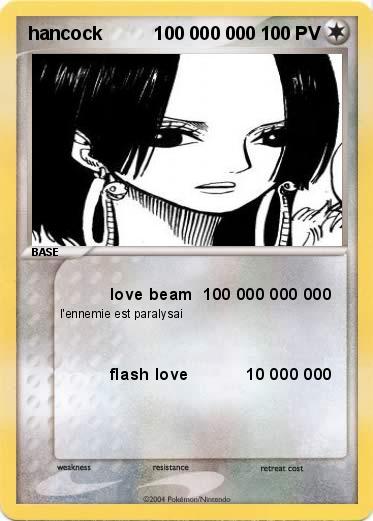 Pokemon hancock          100 000 000