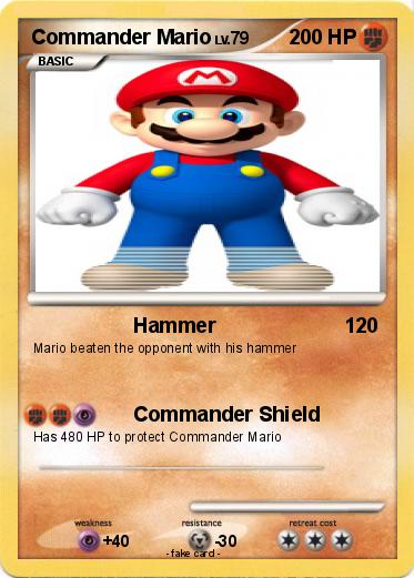Pokemon Commander Mario