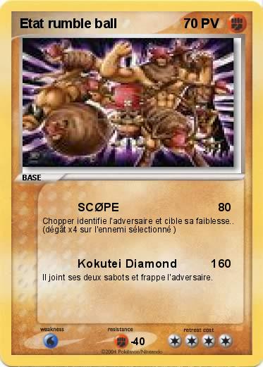Pokemon Etat rumble ball