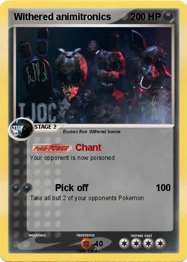 Pokemon Withered animitronics