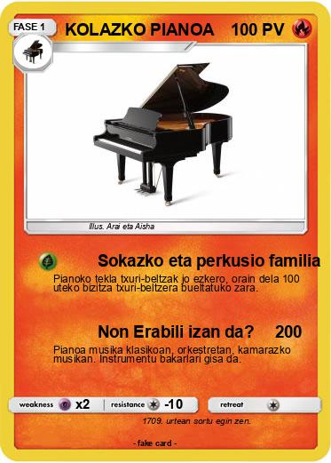 Pokemon KOLAZKO PIANOA