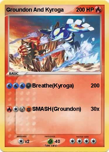 Pokemon Groundon And Kyroga