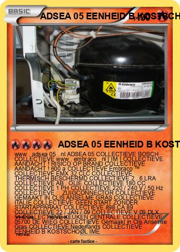 Pokemon ADSEA 05 EENHEID B KOSTSCHOOL IME EENHEID B IME