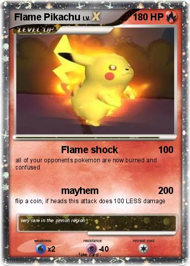 Pokemon Flame Pikachu