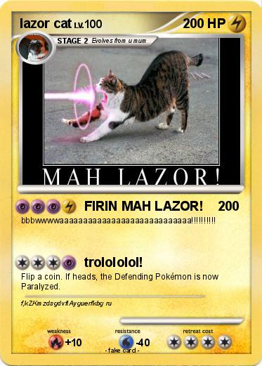Pokemon lazor cat