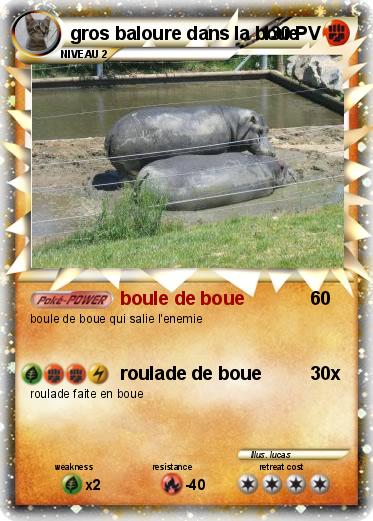 Pokemon gros baloure dans la boue