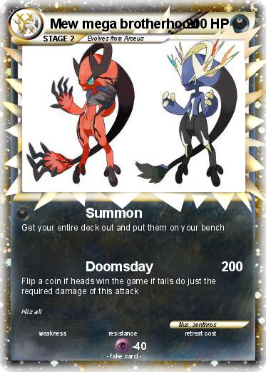 Pokemon Mew mega brotherhood